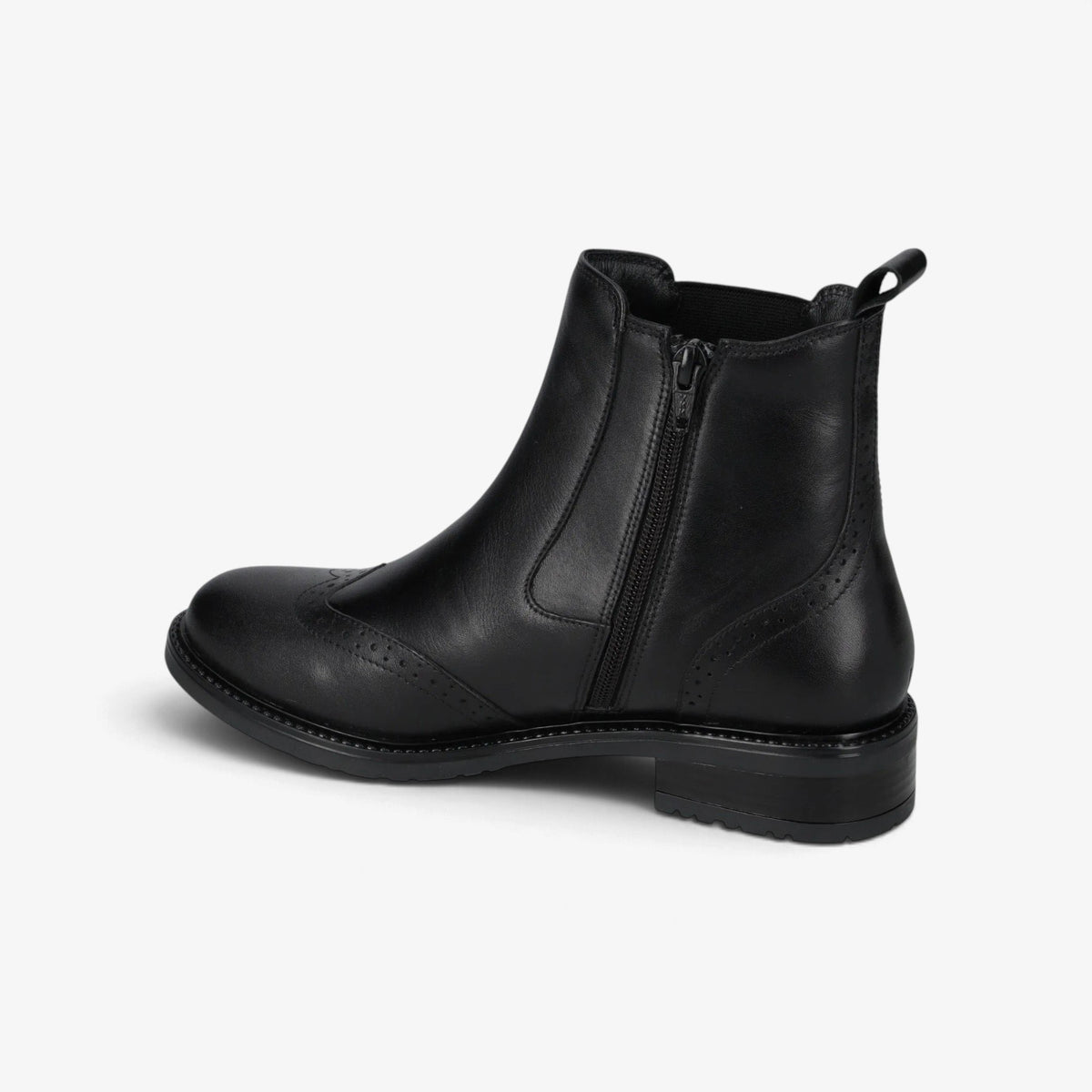 Valleverde | Stivaletto in Pelle 17110 con cerniera laterale