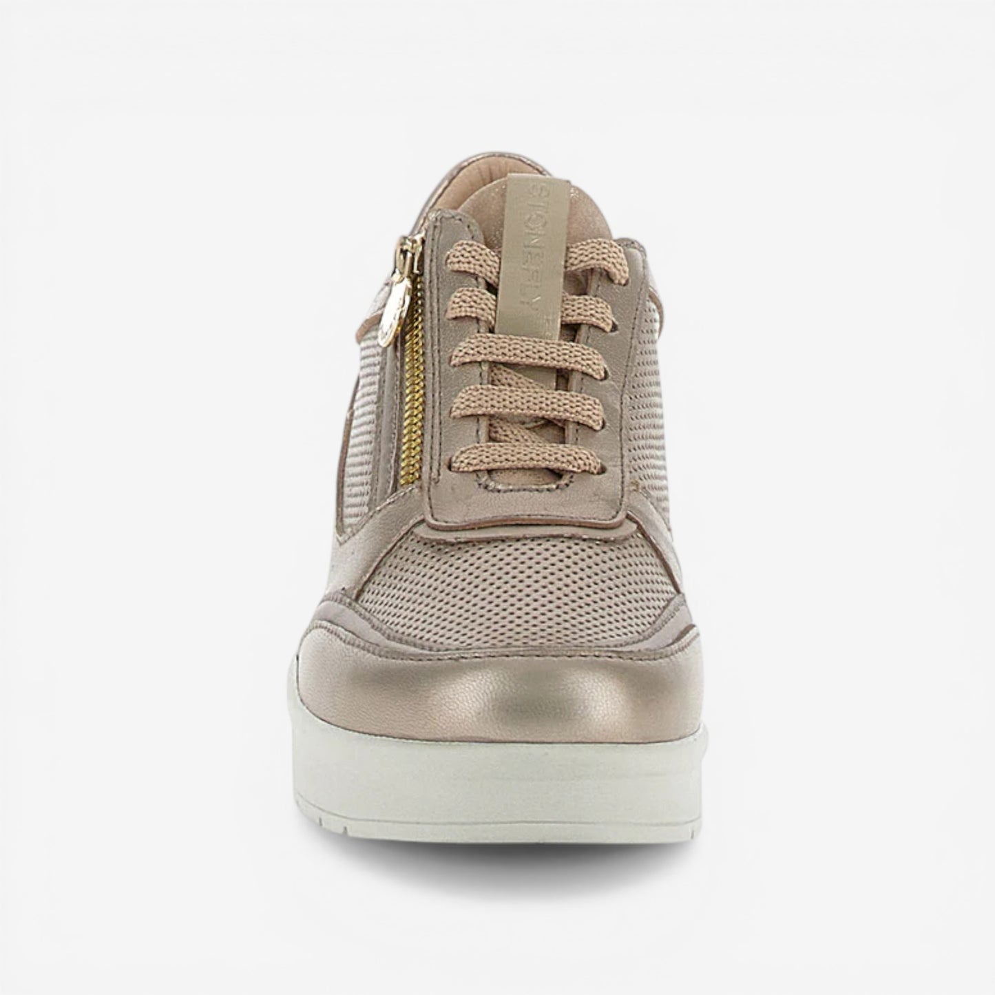 Stonefly | Sneakers Cream 52 Zip Laminato