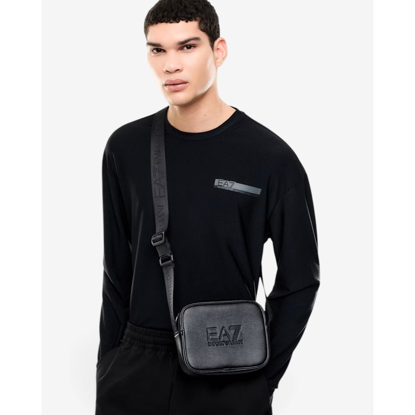 EA7 | Borsa a tracolla con logo in rilievo 7W001619-AF27199
