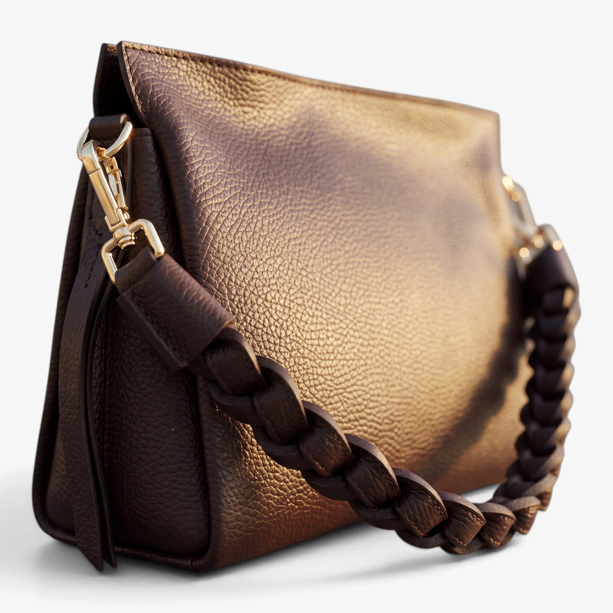 Kammi | Borsa Giorgia KB2350 con manico intrecciato e tracolla
