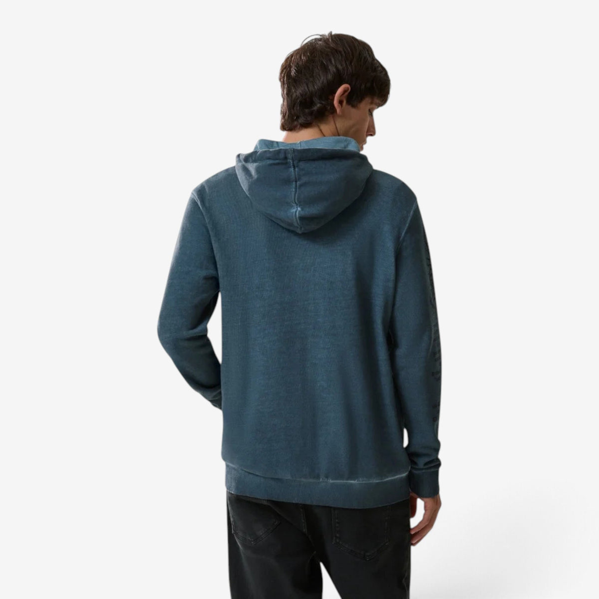 Scorpion Bay | Felpa Full zip con cappuccio color Verde petrolio MFE5231-24