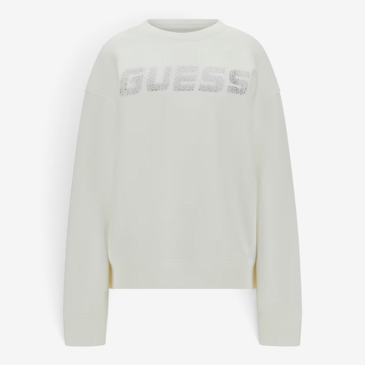 Guess | Felpa Girocollo Cecilia con logo strass V4BQ15-K7UW2