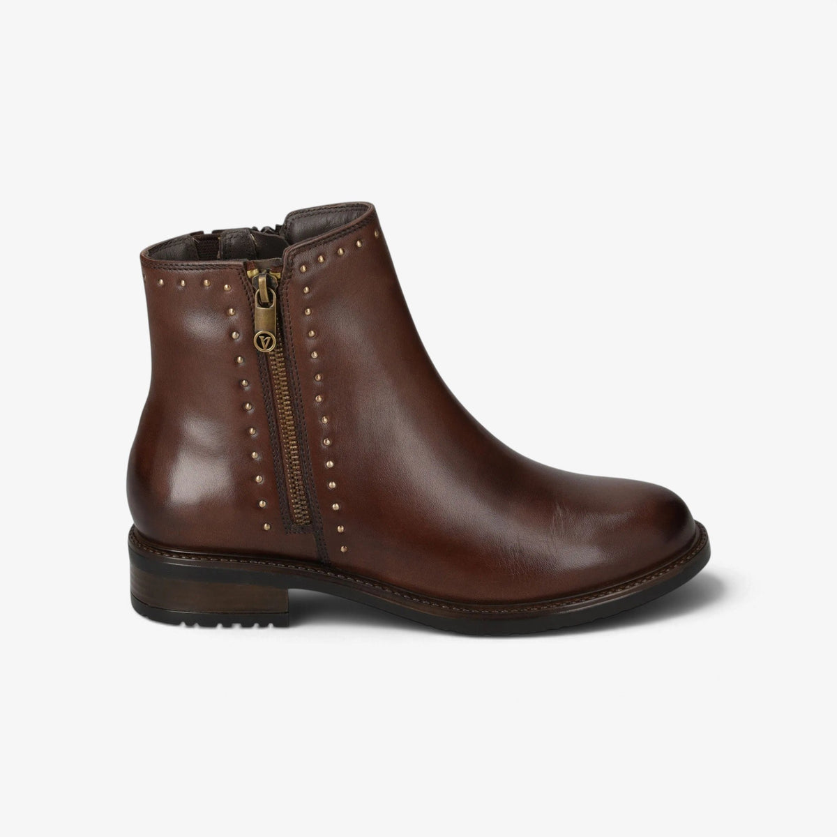 Valleverde | Stivaletto 17113 in pelle con cerniera laterale