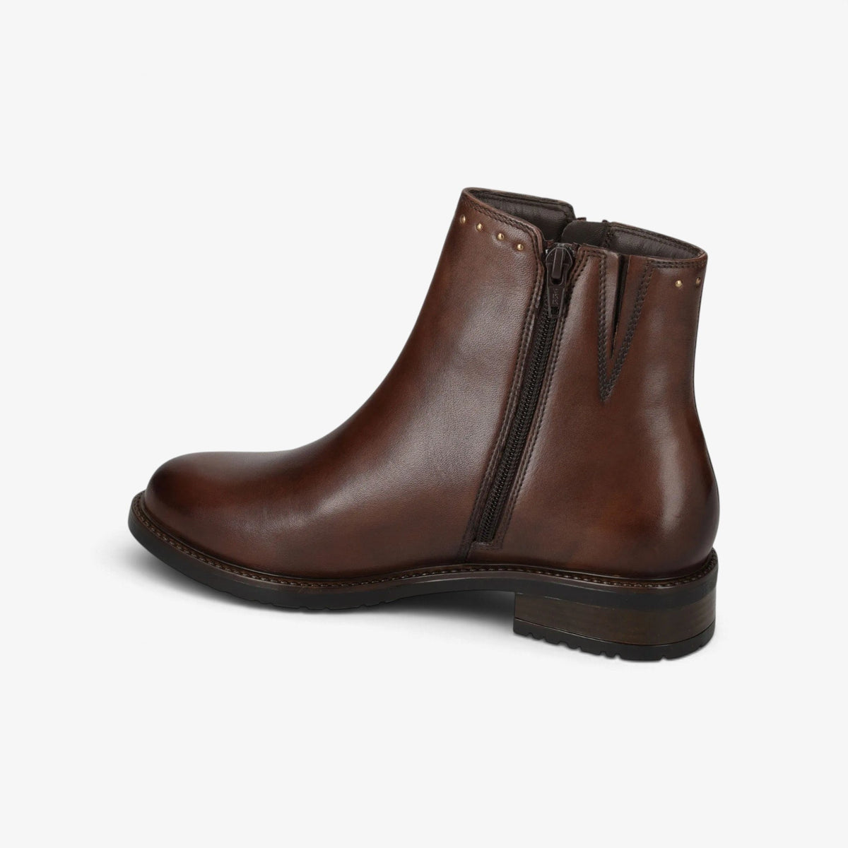 Valleverde | Stivaletto 17113 in pelle con cerniera laterale