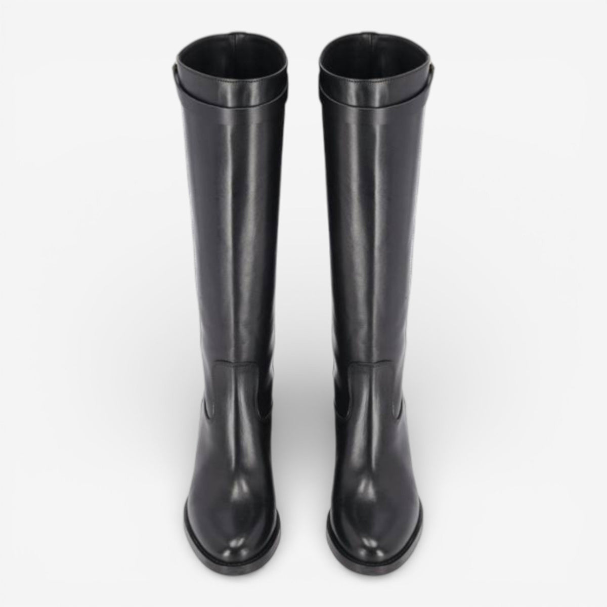 Kammi | Stivale 1853-38H in pelle con cinturino e zeppa interna