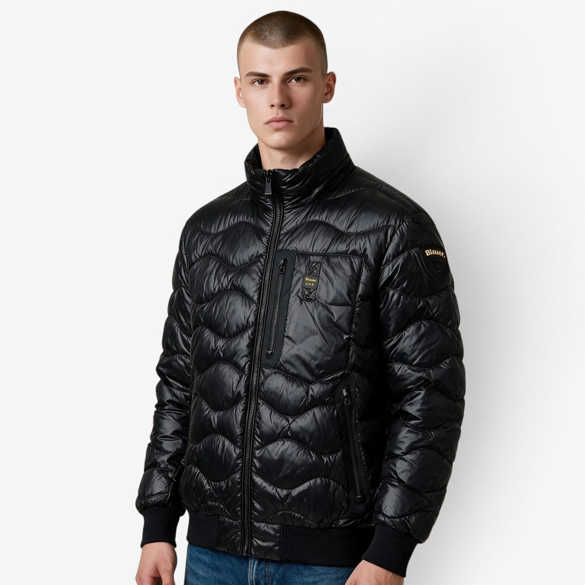 Blauer | Piumino Wave senza cappuccio BLUC03004-006355