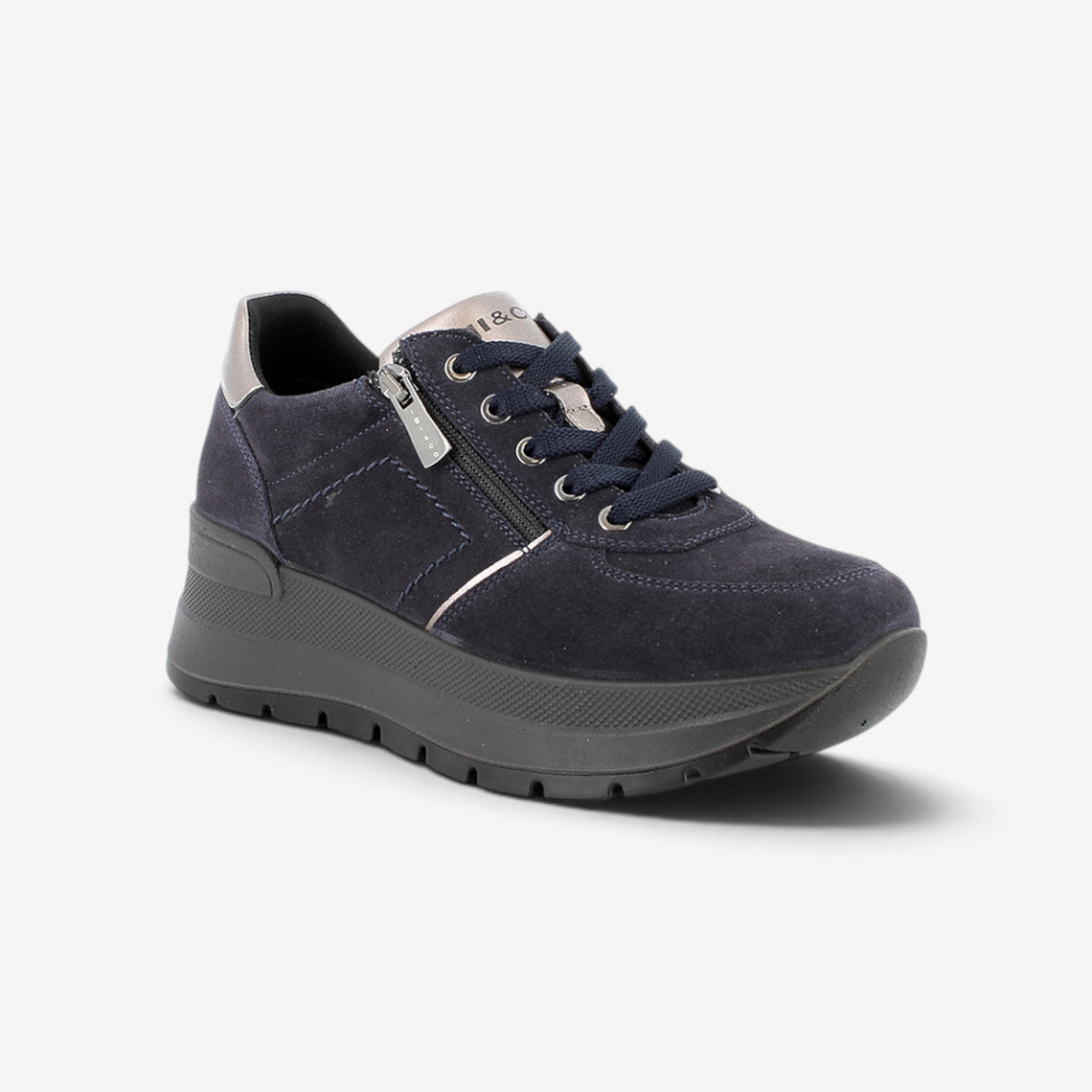 Igi & Co | Sneakers con Zeppa e cerniera laterale 2175211