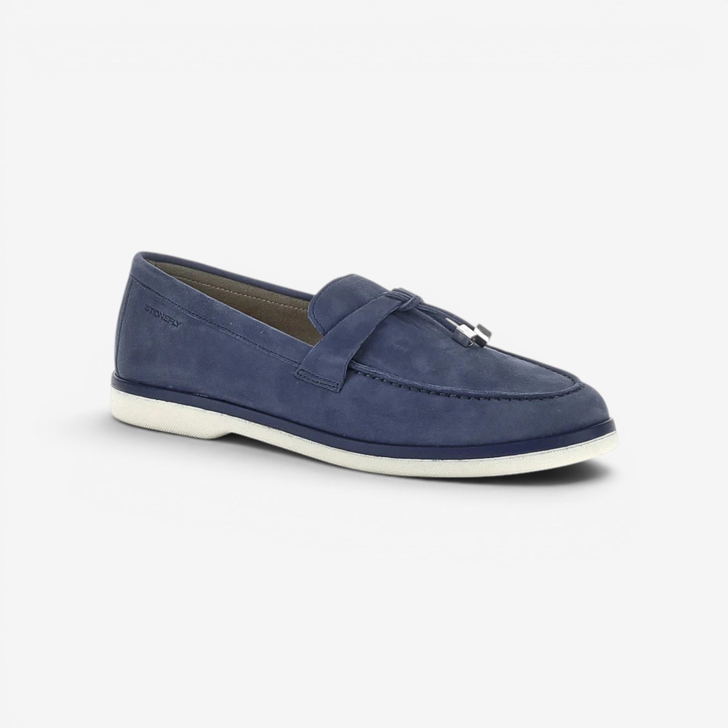 Stonefly | Mocassino con nappina in pelle scamosciata