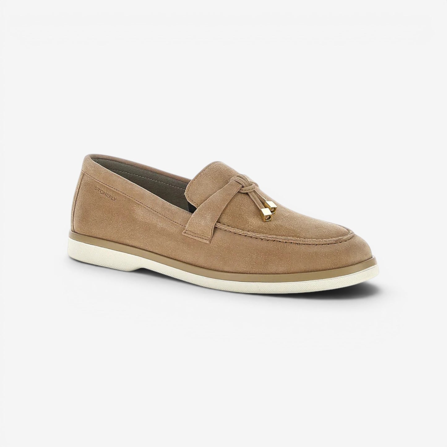 Stonefly | Mocassino con nappina in pelle scamosciata