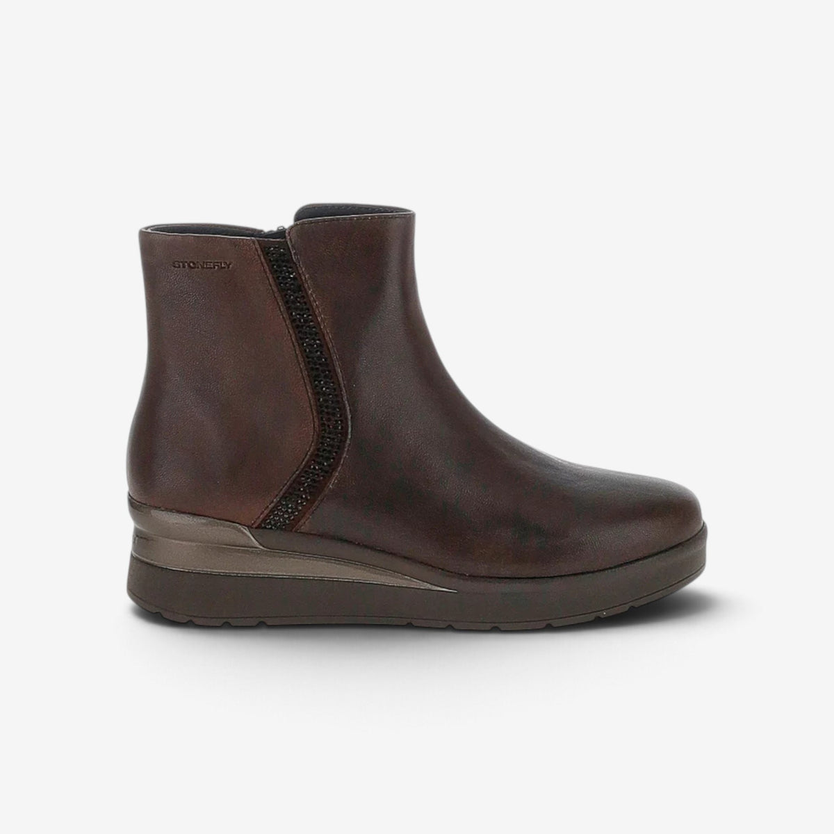 Stonefly | Stivaletti Cream 64 con Zip 222968