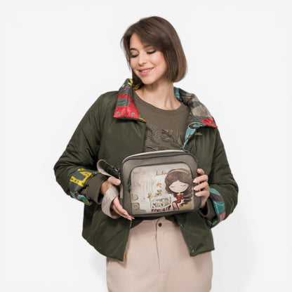 Anekke | Borsa a tracolla con tasca frontale Muse