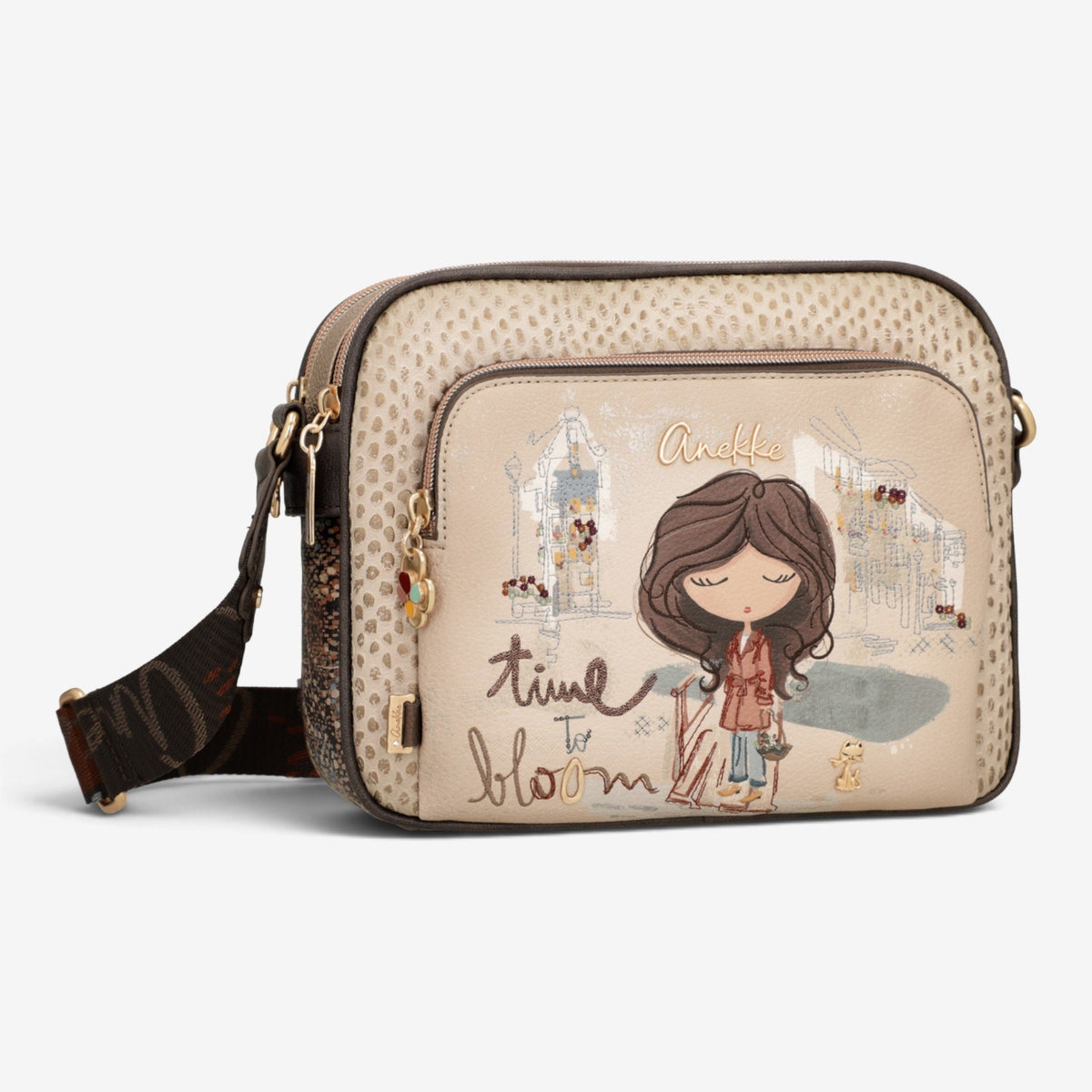 Anekke | Borsa a tracolla con tasca fronatle Tulip 43703-516