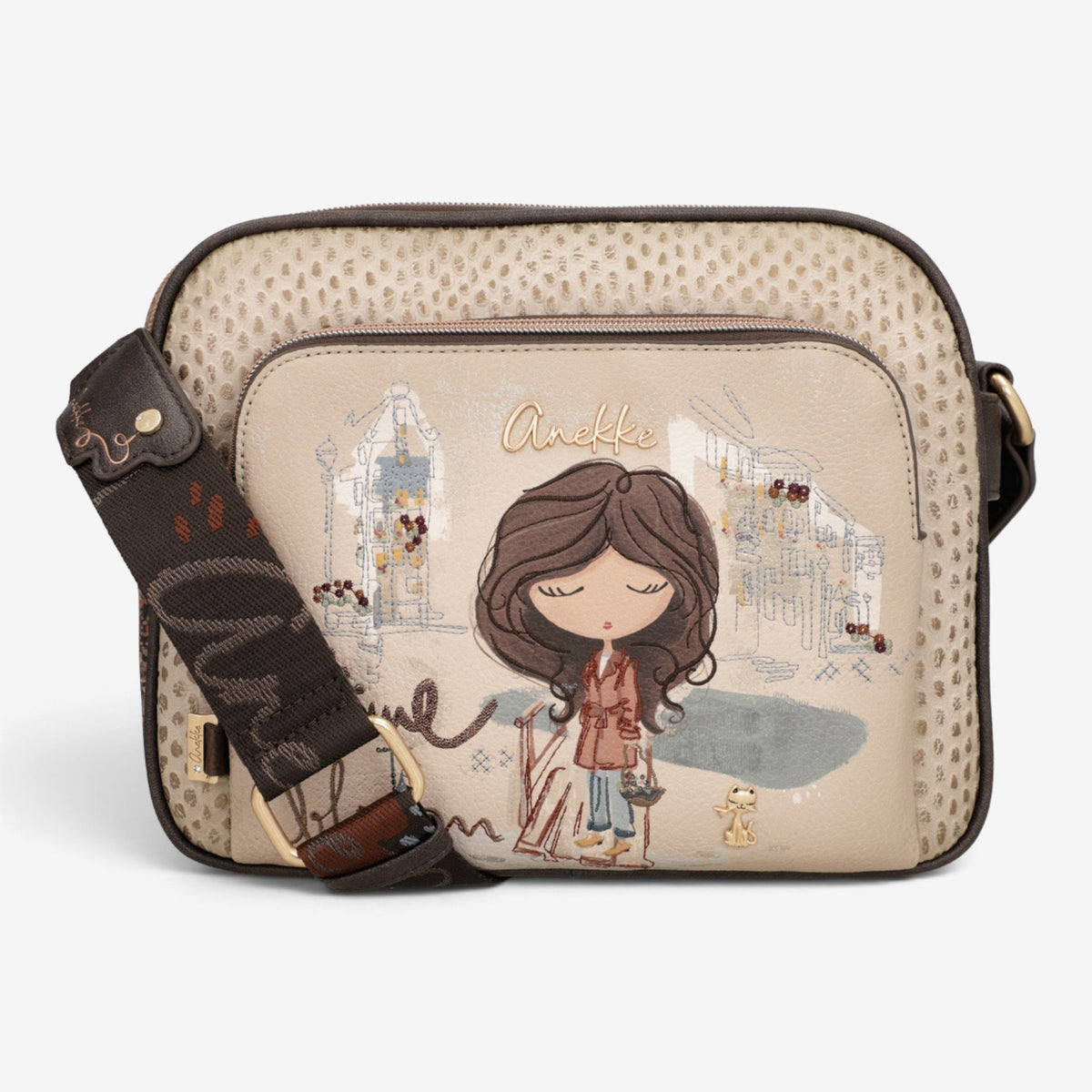 Anekke | Borsa a tracolla con tasca fronatle Tulip 43703-516