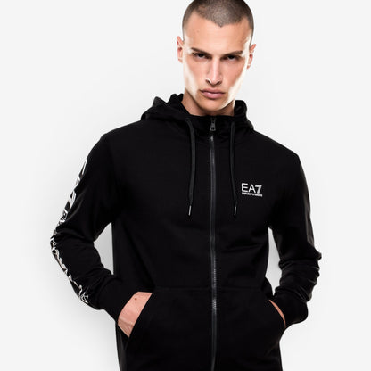 EA7 | Felpa Full Zip con banda laterale
