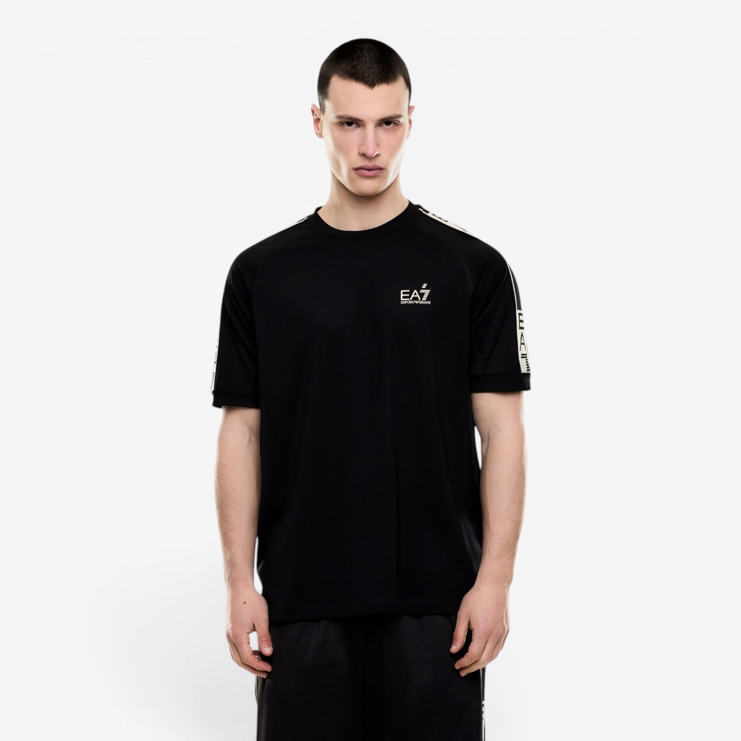 EA7 | T-Shirt con Banda Laterale logata