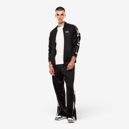 EA7 | Felpa Full Zip con Banda laterale Logata