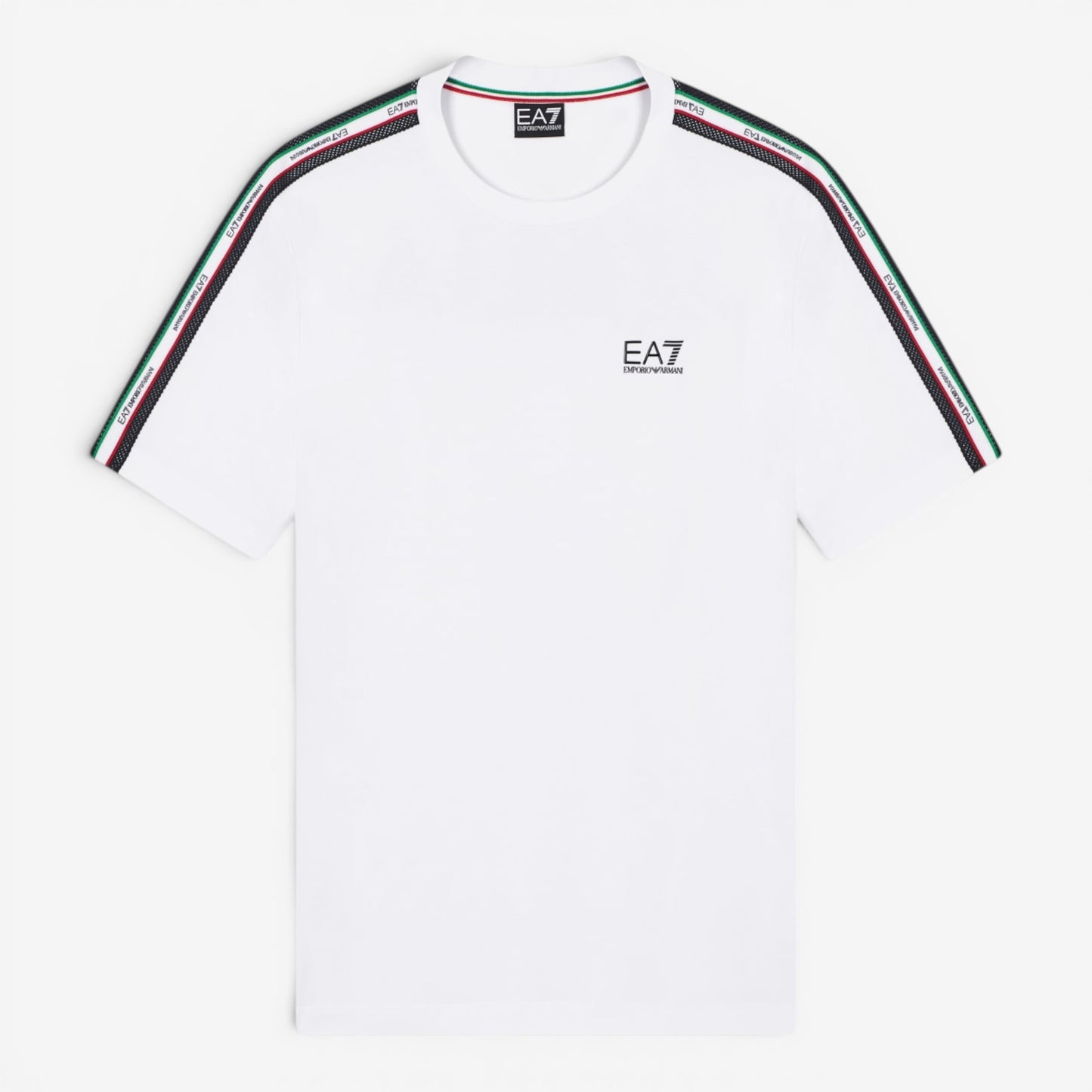 EA7 | T-Shirt Italia Limited Edition con banda laterale tricolore