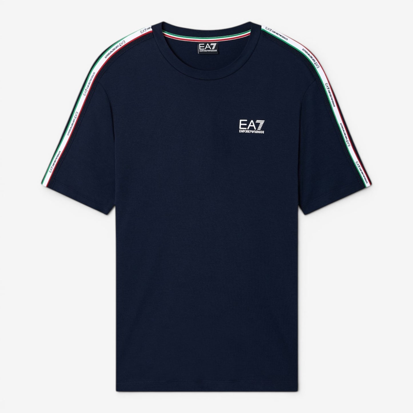 EA7 | T-Shirt Italia Limited Edition con banda laterale tricolore