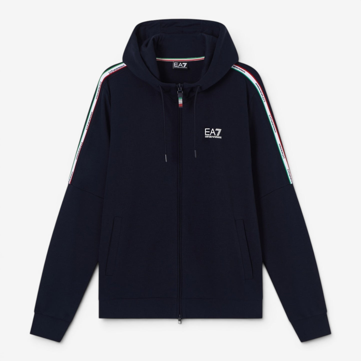 EA7 | Felpa Italia Limited Edition full Zip con cappuccio