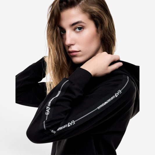 EA7 | Felpa Full Zip con banda laterale