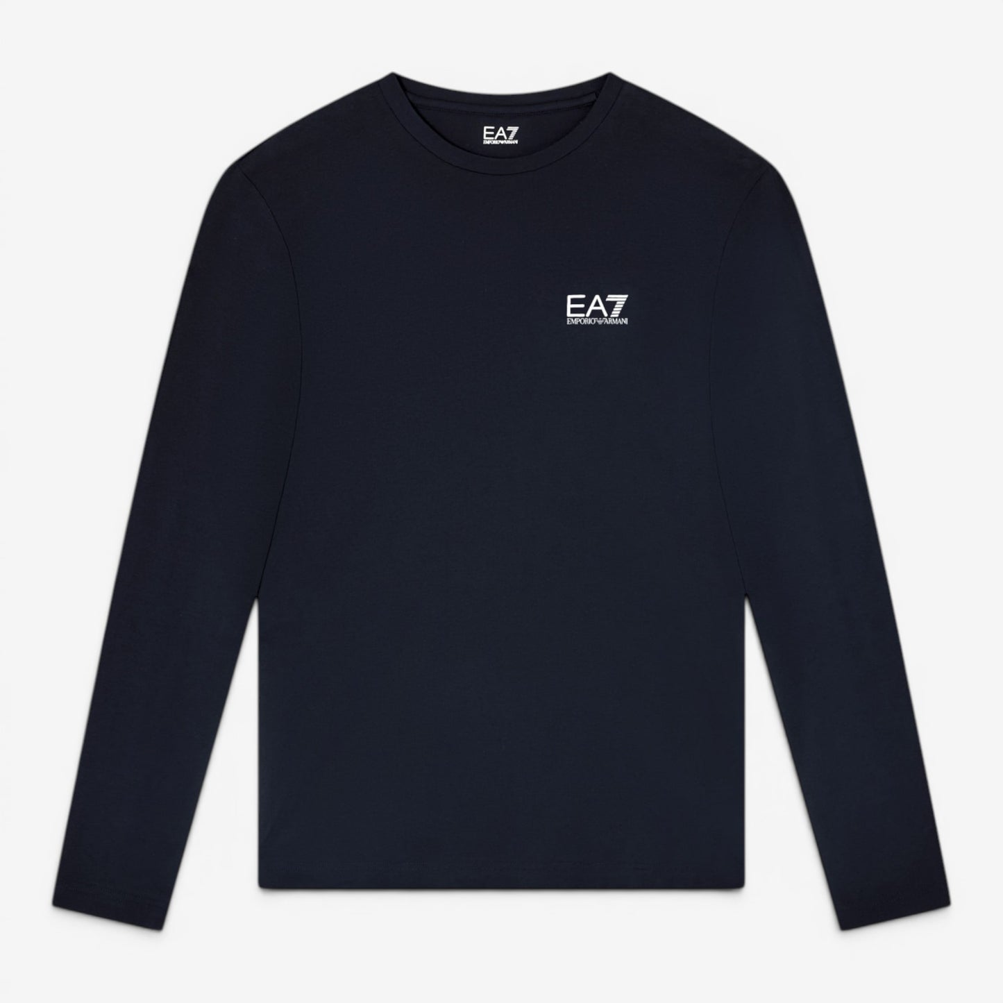 EA7 | T-Shirt a manica lunga con logo sul petto