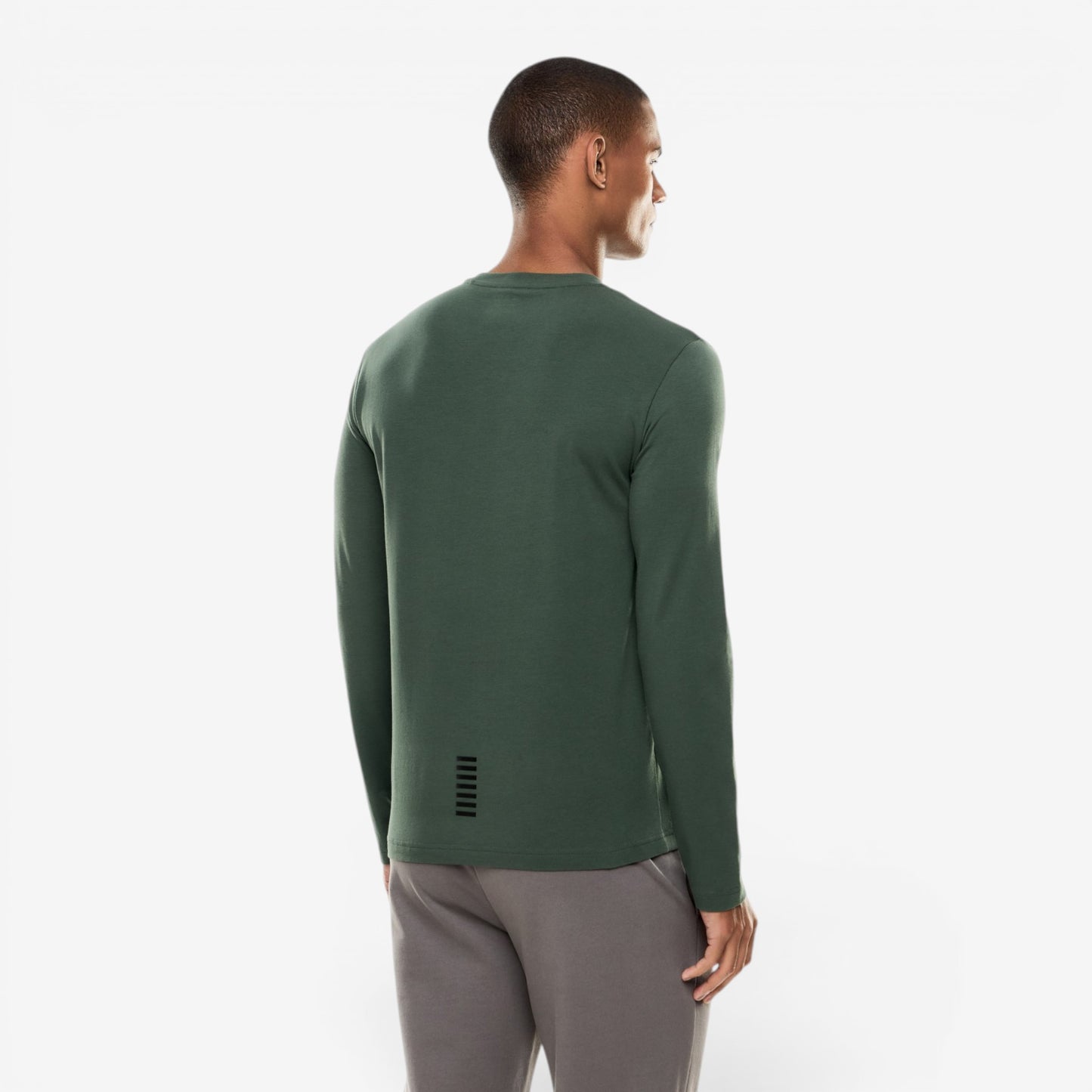 EA7 | T-Shirt a manica lunga con logo sul petto