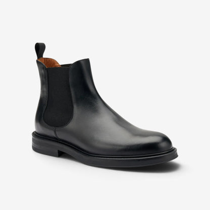 Frau | Stivaletto Chelsea da uomo in pelle nera Poncho A73N3
