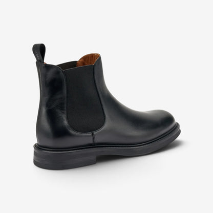 Frau | Stivaletto Chelsea da uomo in pelle nera Poncho A73N3