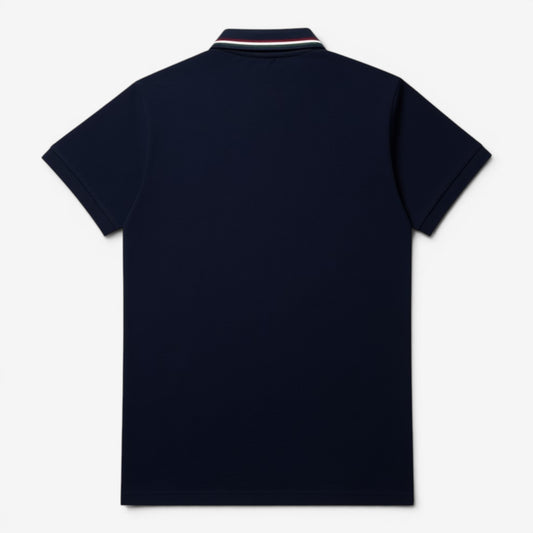 Aeronautica Italiana | Polo a maniche corte con colletto tricolore