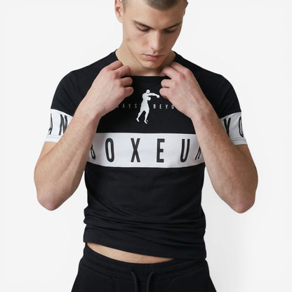 Boxeur Des Rues | T-Shirt con Banda Logata orizzontale