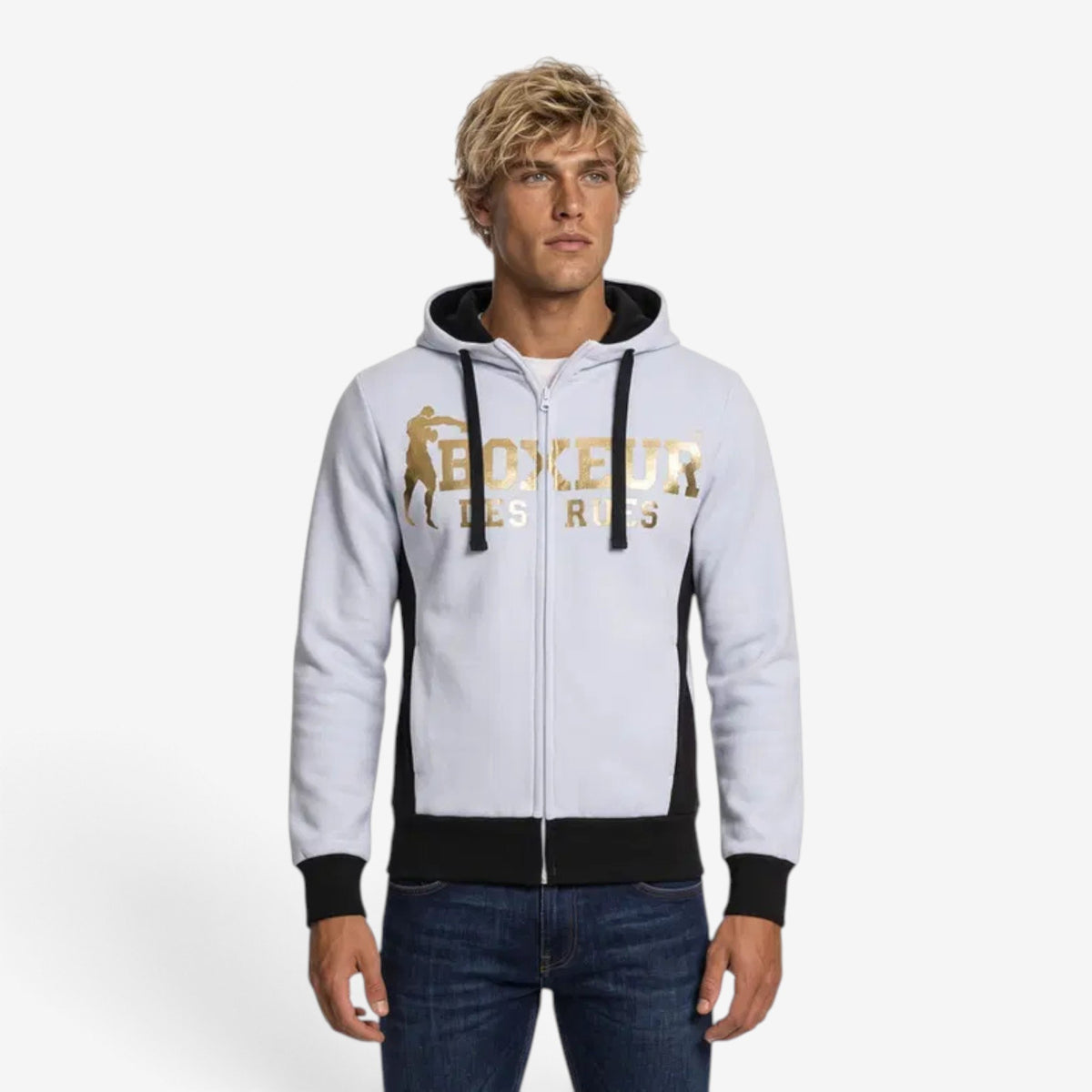 Boxeur Des Rues | Felpa Logo Full Zip BXM0404551BA
