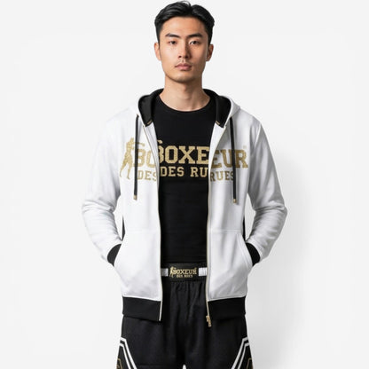 Boxeur Des Rues | Felpa Full Zip con Logo Sul petto e schiena
