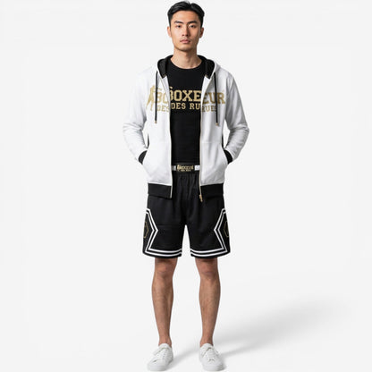 Boxeur Des Rues | Felpa Full Zip con Logo Sul petto e schiena
