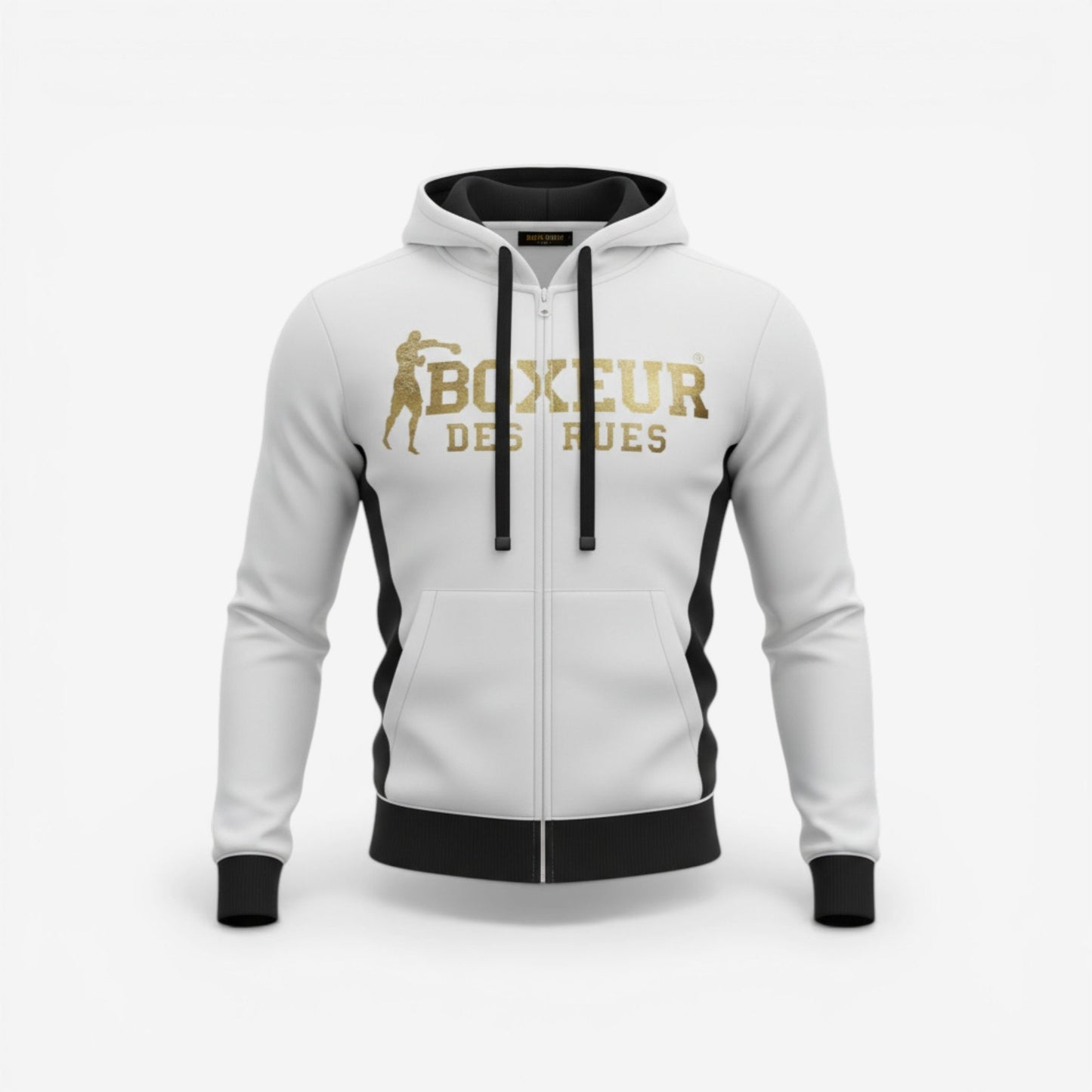 Boxeur Des Rues | Felpa Full Zip con Logo Sul petto e schiena