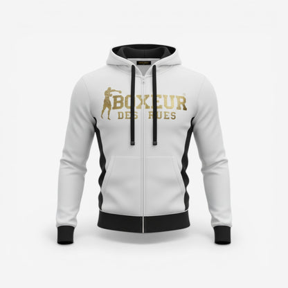 Boxeur Des Rues | Felpa Full Zip con Logo Sul petto e schiena