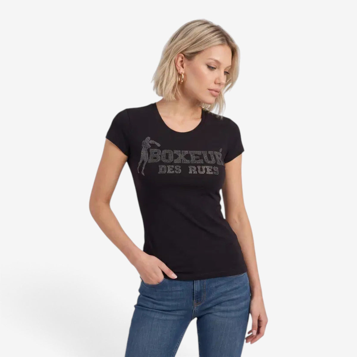 Boxeur Des Rues | T-Shirt con Strass BXW200623BA