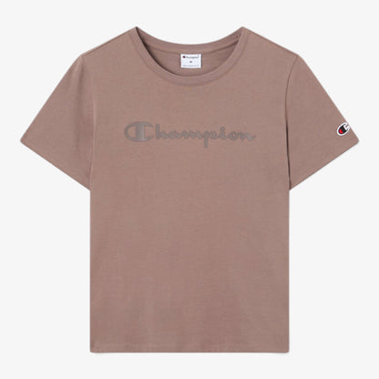 Champion | T-Shirt Slim in cotone da Donna in color Terracotta 119125-MS513