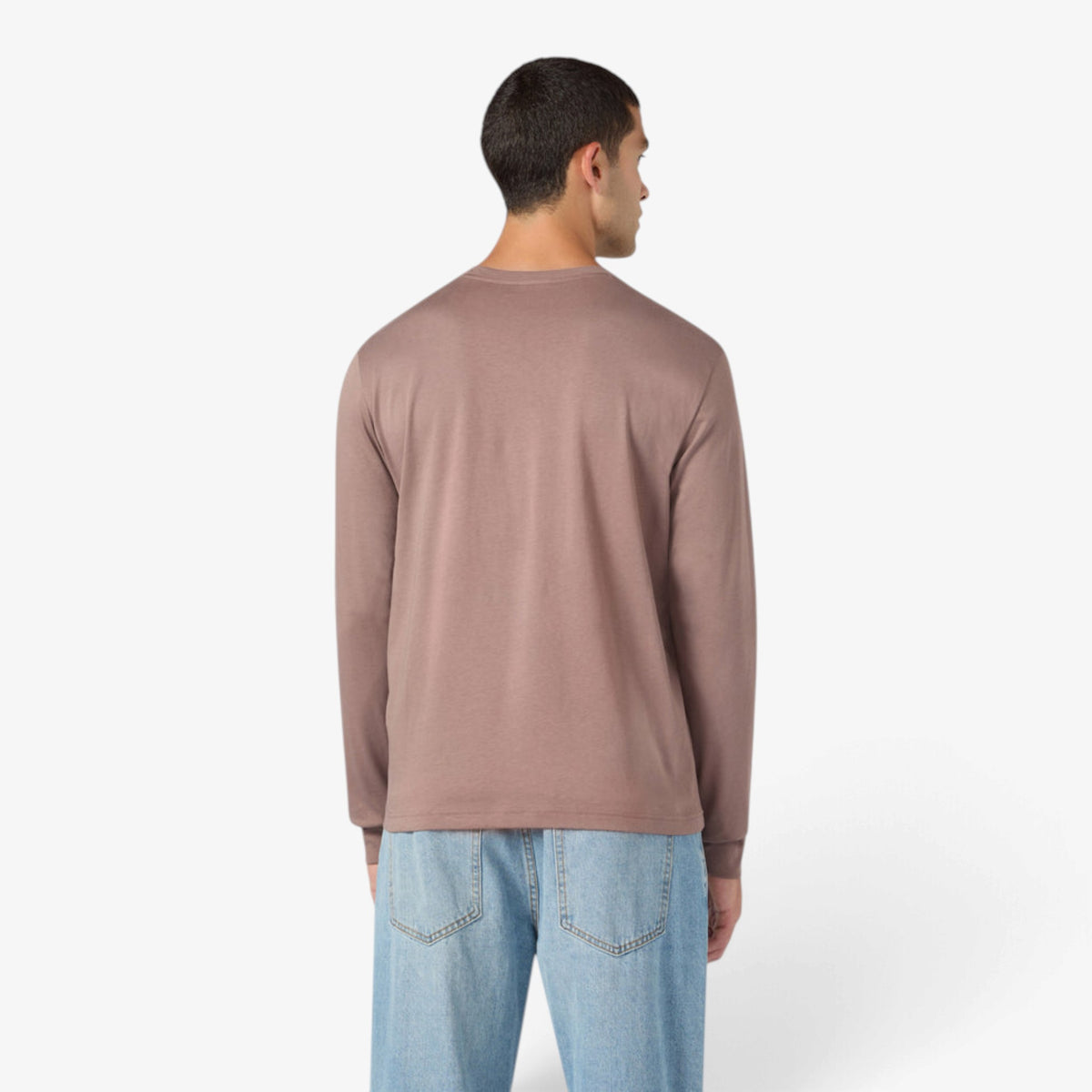 Champion | T-Shirt in cotone color Terracotta a maniche lunghe 223077-MS513