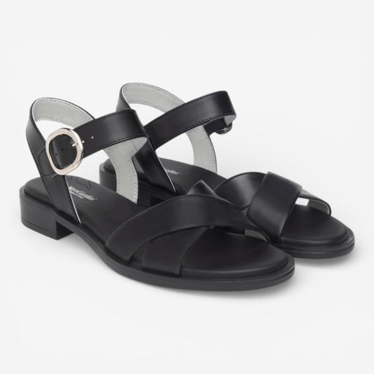 Nero Giardini | Sandalo Barolo in pelle intrecciato