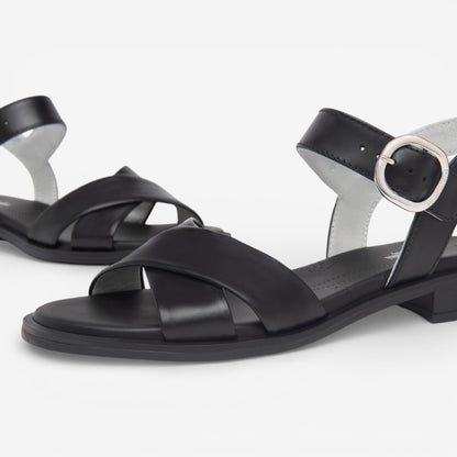 Nero Giardini | Sandalo Barolo in pelle intrecciato