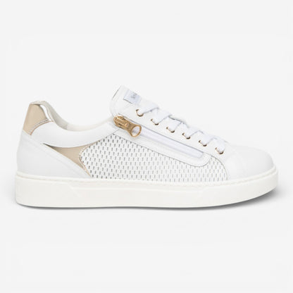 Nero Giardini | Sneakers in pelle traforata con cerniera laterale