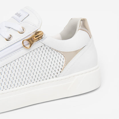 Nero Giardini | Sneakers in pelle traforata con cerniera laterale