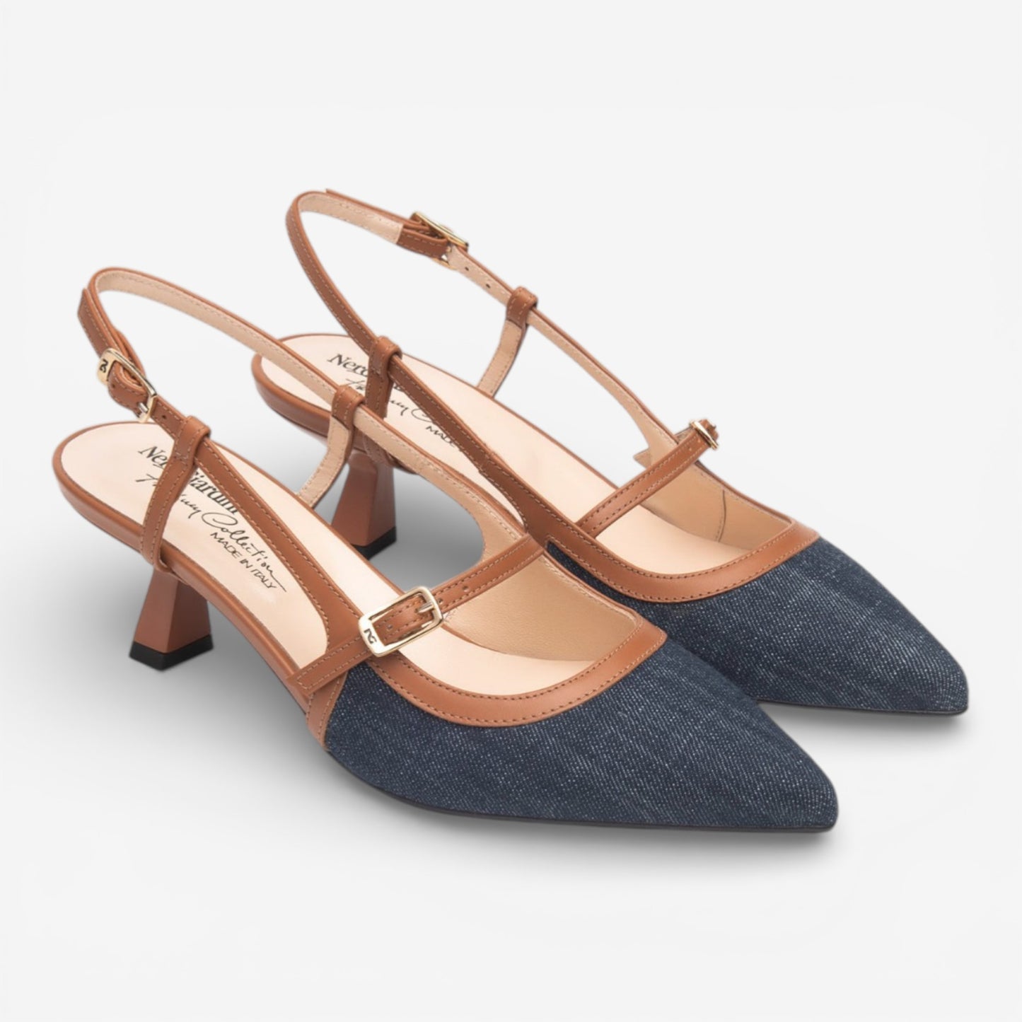 Nero Giardini | Slingback in Jeans con tacco