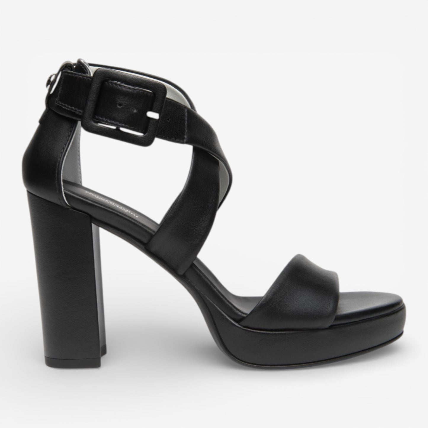 Nero Giardini | Sandalo Tamigi in Pelle con fibbia intrecciata