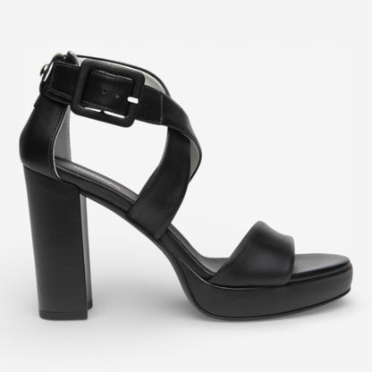 Nero Giardini | Sandalo Tamigi in Pelle con fibbia intrecciata