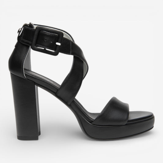 Nero Giardini | Sandalo Tamigi in Pelle con fibbia intrecciata