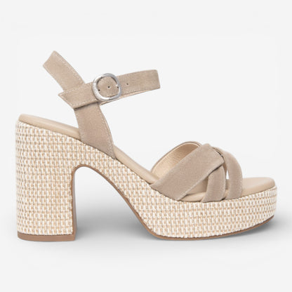 Nero Giardini | Sandalo Velour con tacco