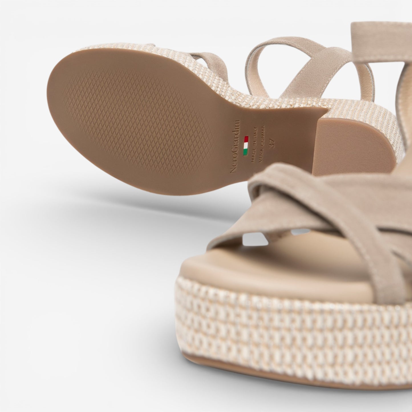 Nero Giardini | Sandalo Velour con tacco
