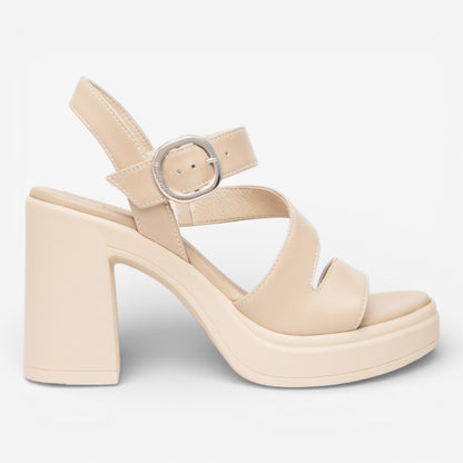 Nero Giardini | Sandalo Tamigi in pelle con tacco