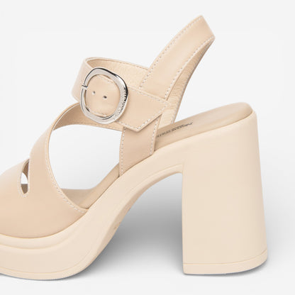 Nero Giardini | Sandalo Tamigi in pelle con tacco